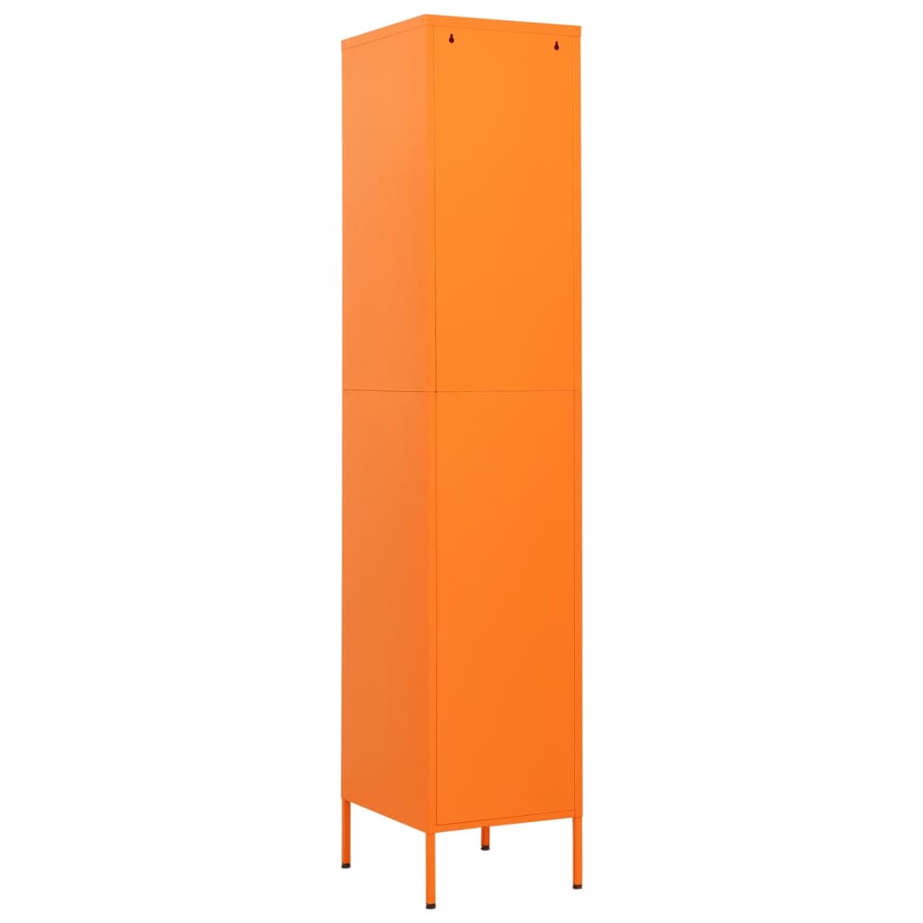 vidaXL Schließfachschrank Orange 35x46x180 cm Stahl