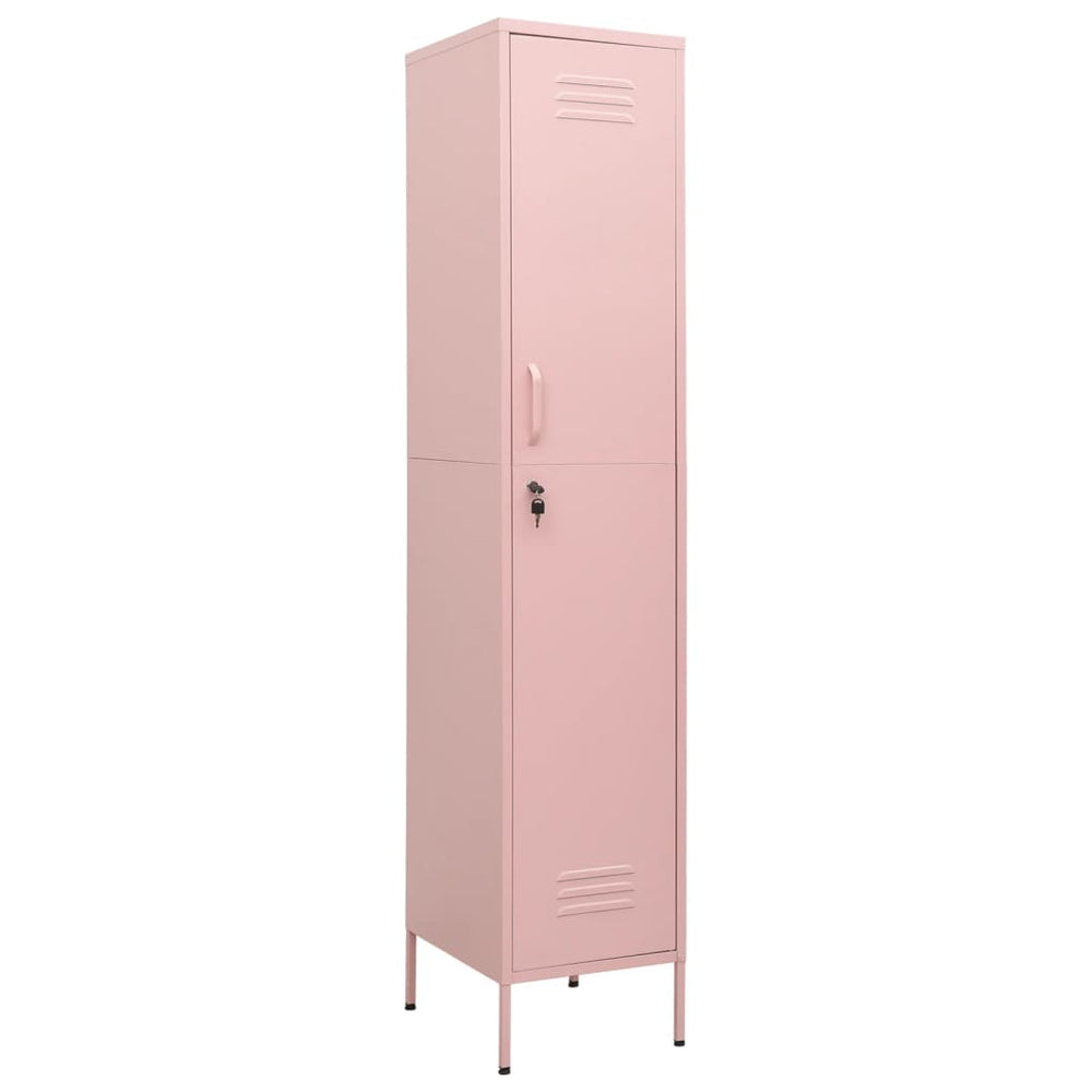 Schließfachschrank Rosa 35x46x180 cm Stahl Stilecasa