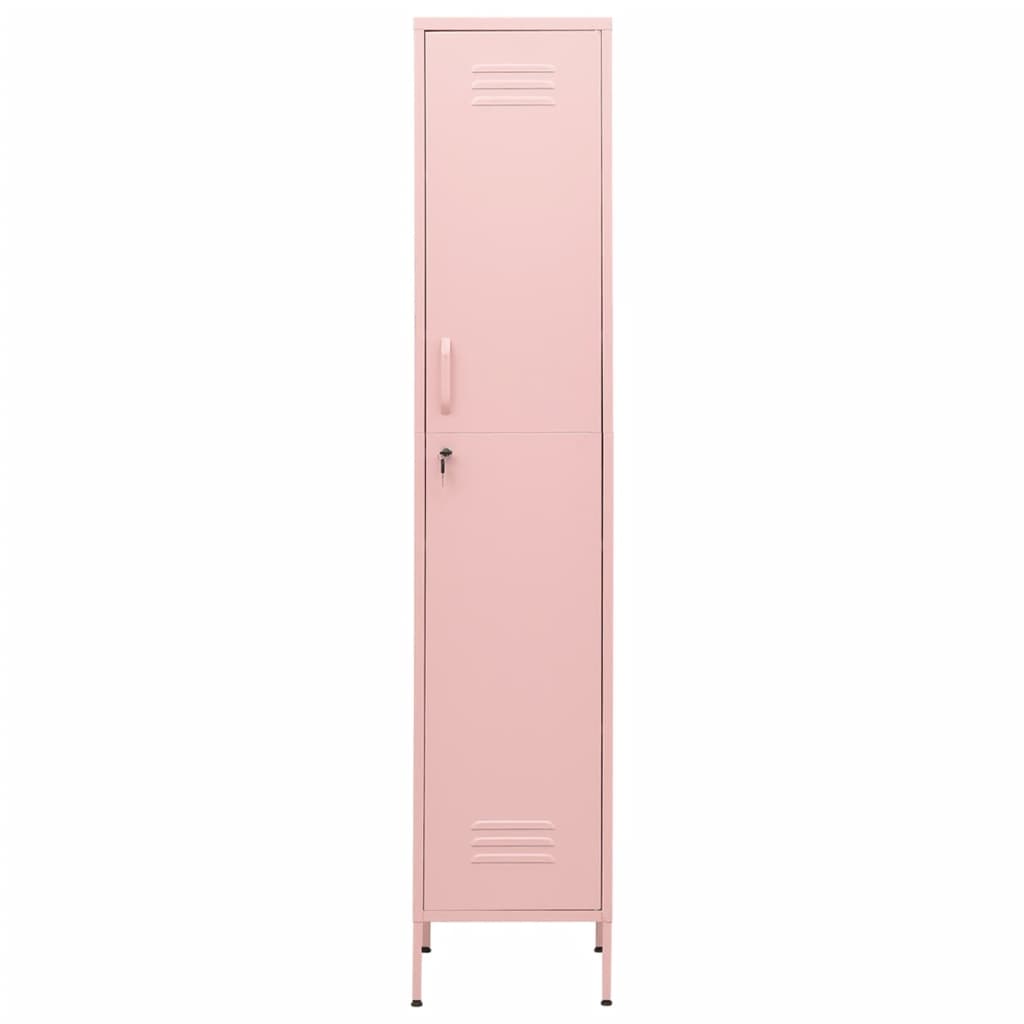 Schließfachschrank Rosa 35x46x180 cm Stahl Stilecasa