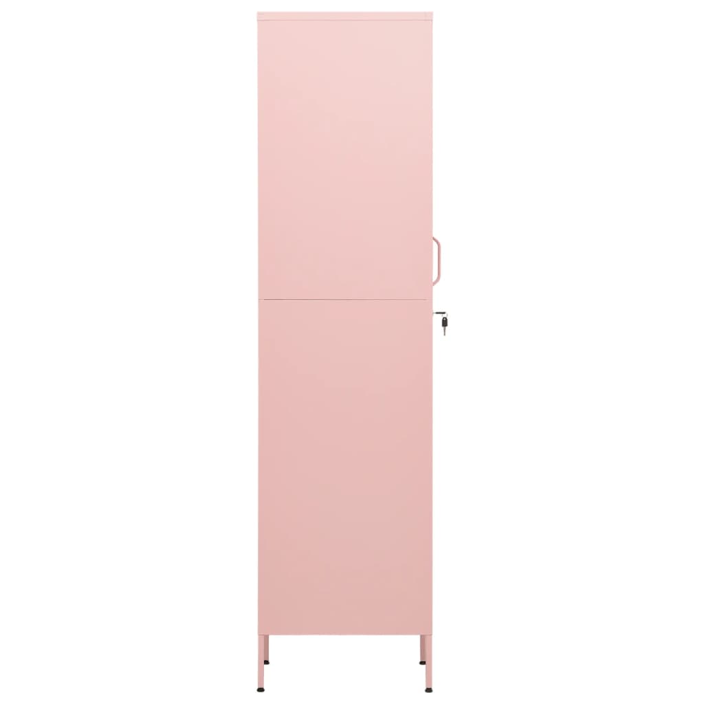 Schließfachschrank Rosa 35x46x180 cm Stahl Stilecasa