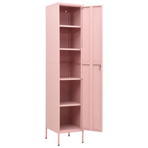 Schließfachschrank Rosa 35x46x180 cm Stahl Stilecasa