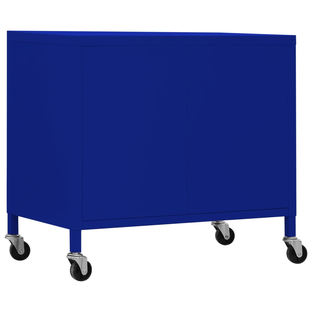 Lagerschrank Marineblau 60x35x56 cm Stahl Stilecasa