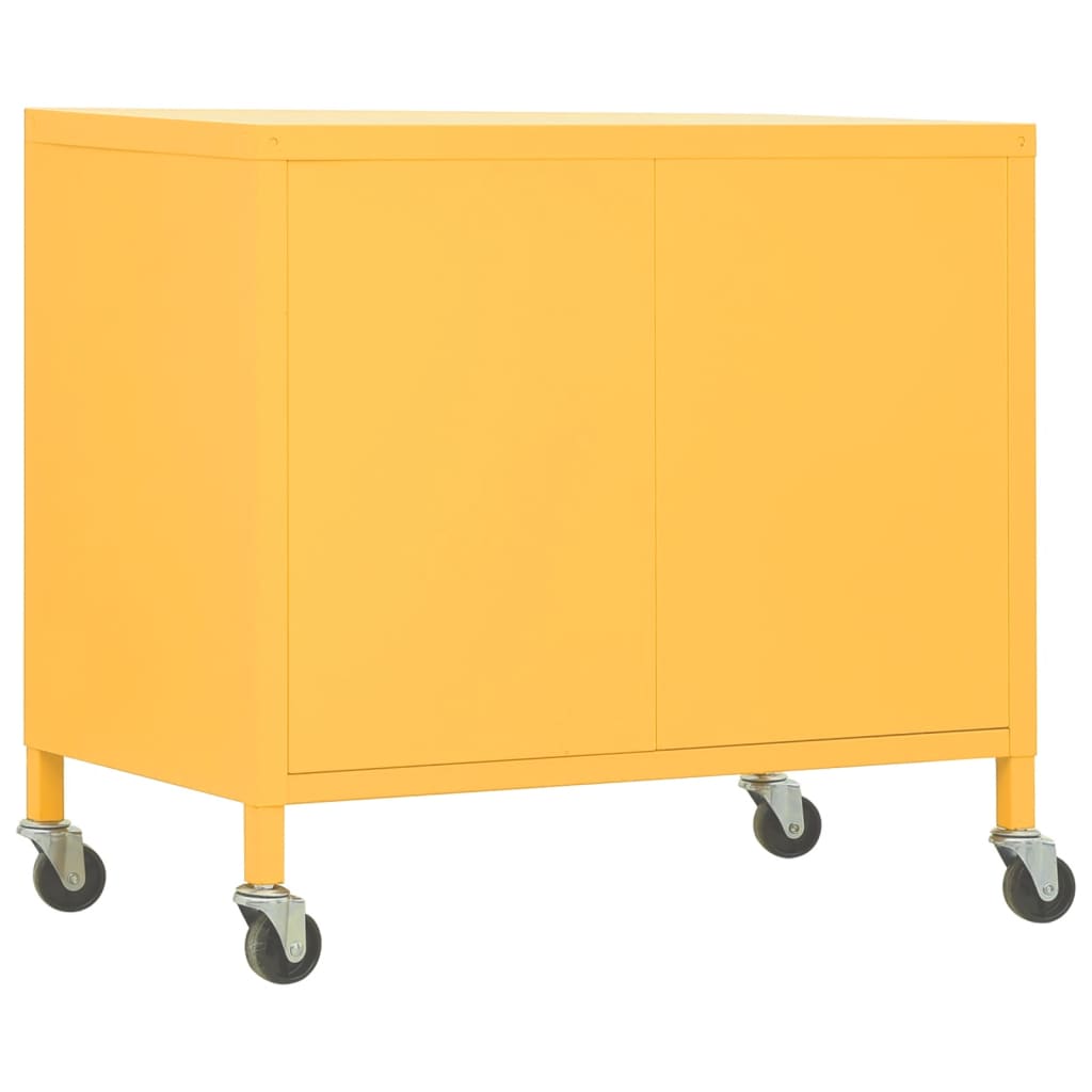 vidaXL Lagerschrank Senfgelb 60x35x56 cm Stahl