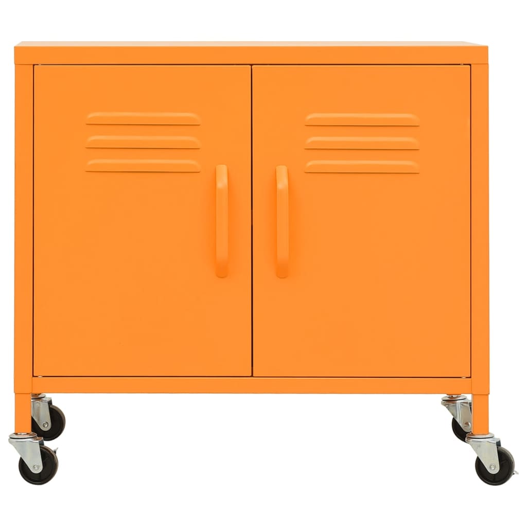 vidaXL Lagerschrank Orange 60x35x56 cm Stahl