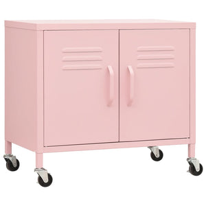 Lagerschrank Rosa 60x35x56 cm Stahl Stilecasa