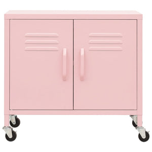 Lagerschrank Rosa 60x35x56 cm Stahl Stilecasa