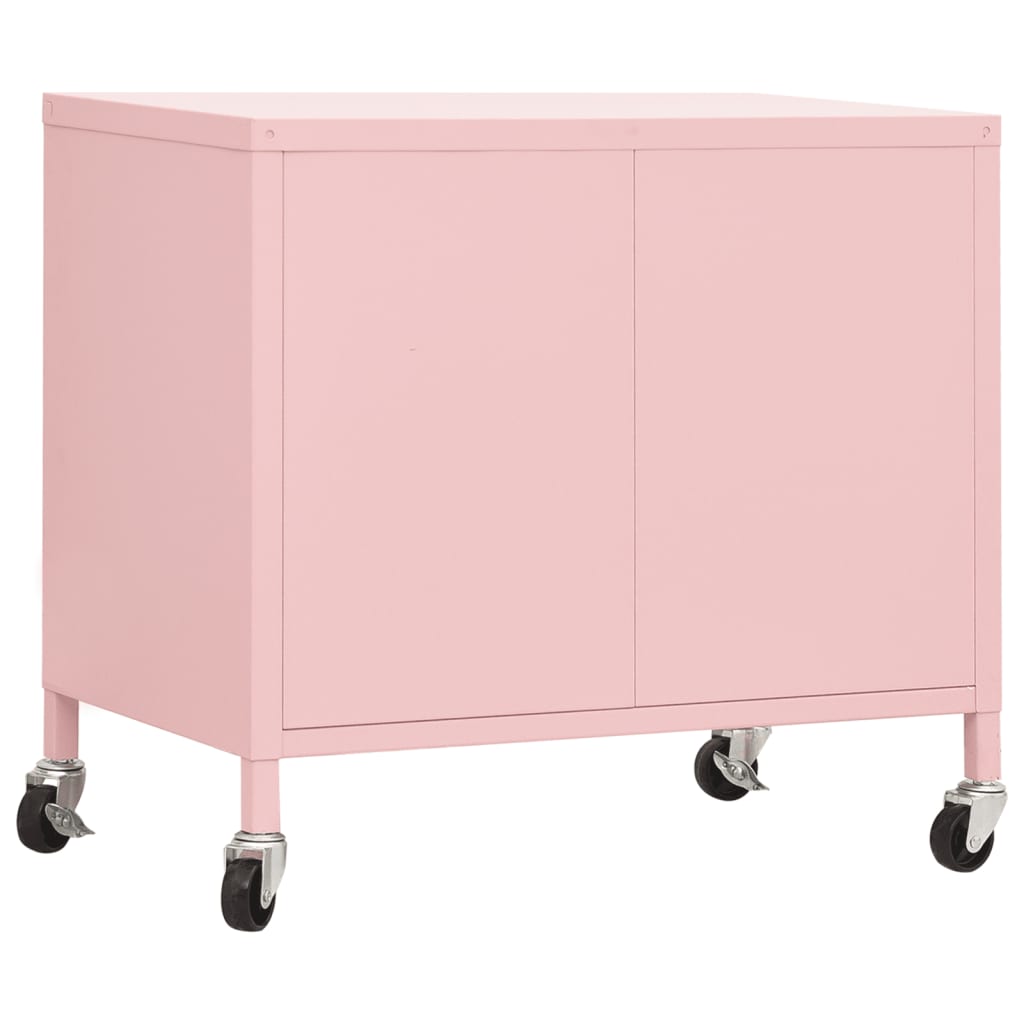 Lagerschrank Rosa 60x35x56 cm Stahl Stilecasa