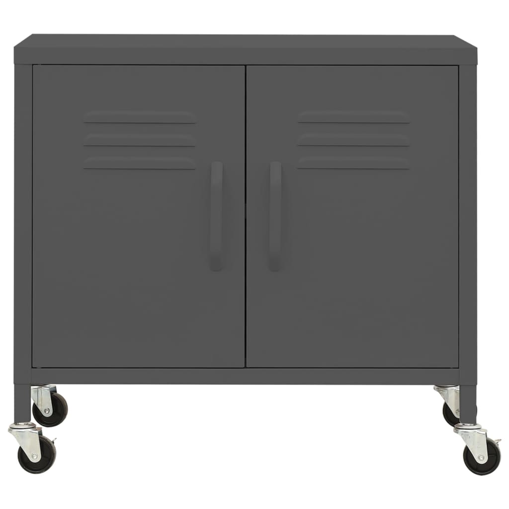 vidaXL Lagerschrank Anthrazit 60x35x56 cm Stahl