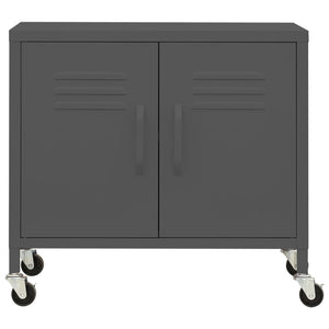 vidaXL Lagerschrank Anthrazit 60x35x56 cm Stahl