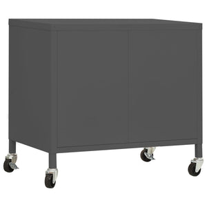 vidaXL Lagerschrank Anthrazit 60x35x56 cm Stahl