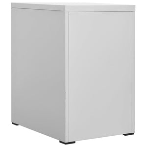 Aktenschrank Hellgrau 46x62x72,5 cm Stahl Stilecasa