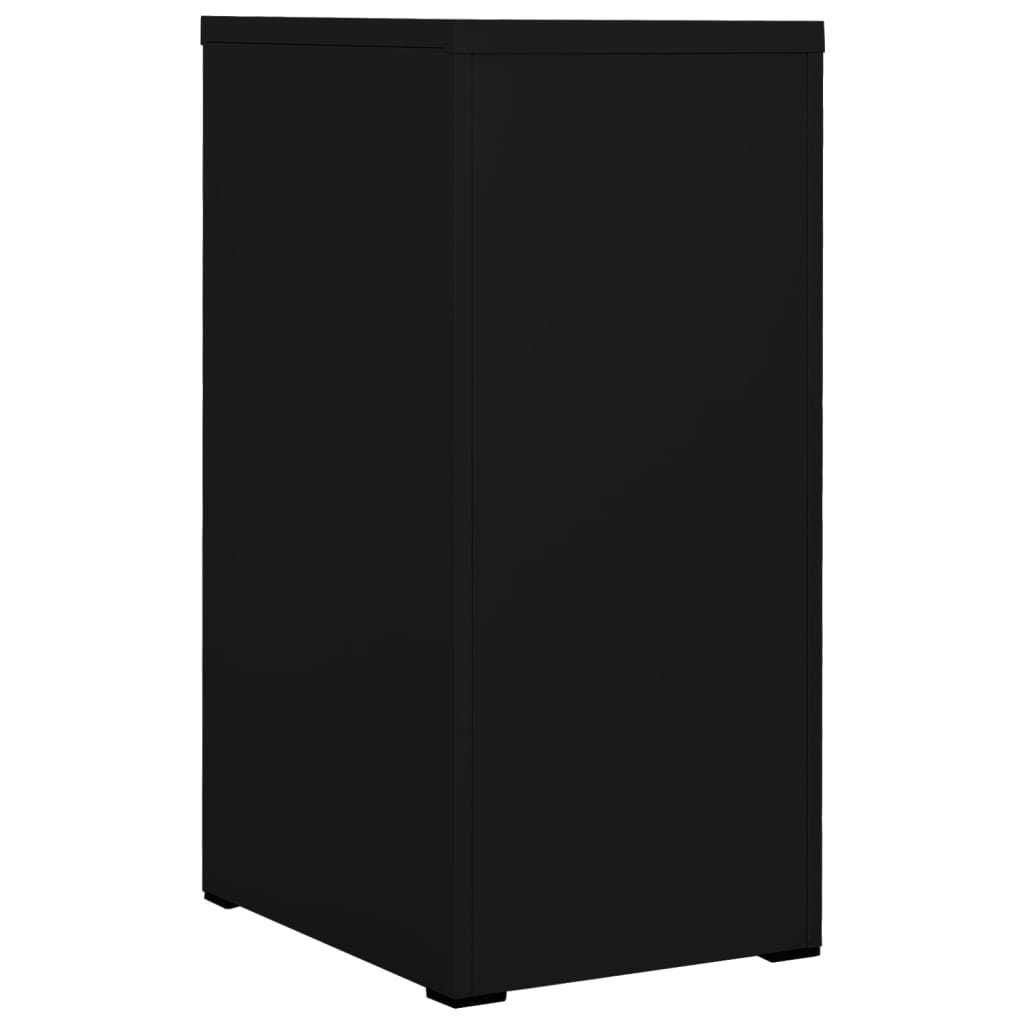 Aktenschrank Schwarz 46x62x102,5 cm Stahl Stilecasa