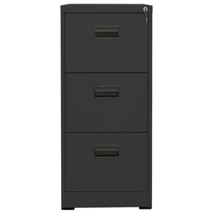 vidaXL Aktenschrank Anthrazit 46x62x102,5 cm Stahl