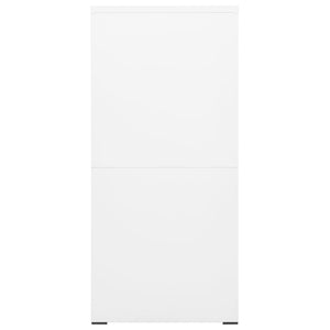 Aktenschrank Weiß 46x62x133 cm Stahl Stilecasa