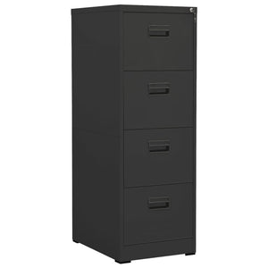 vidaXL Aktenschrank Anthrazit 46x62x133 cm Stahl