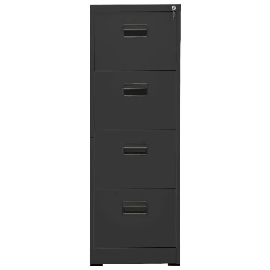 vidaXL Aktenschrank Anthrazit 46x62x133 cm Stahl