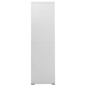 Aktenschrank Hellgrau 90x46x164 cm Stahl Stilecasa