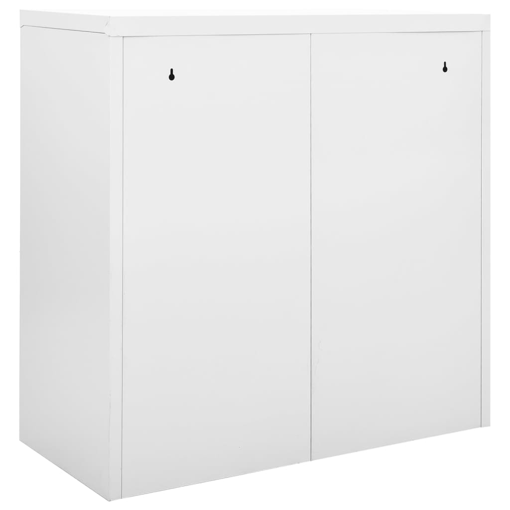 vidaXL Schiebetürenschrank Grau 90x40x90 cm Stahl