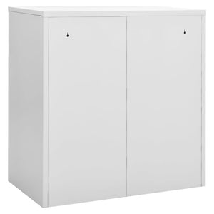 Schließfachschrank Hellgrau 90x45x92,5 cm Stahl Stilecasa