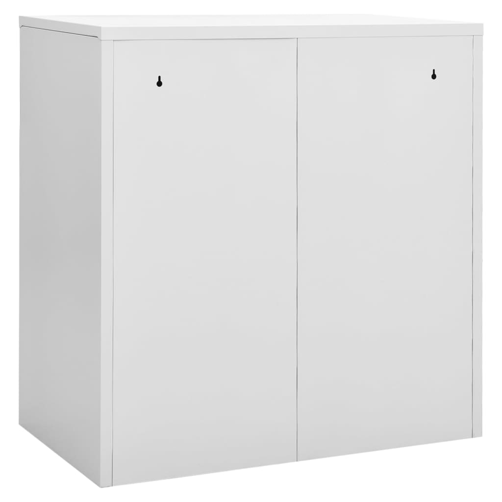 vidaXL Schließfachschrank Hellgrau und Rot 90x45x92,5 cm Stahl