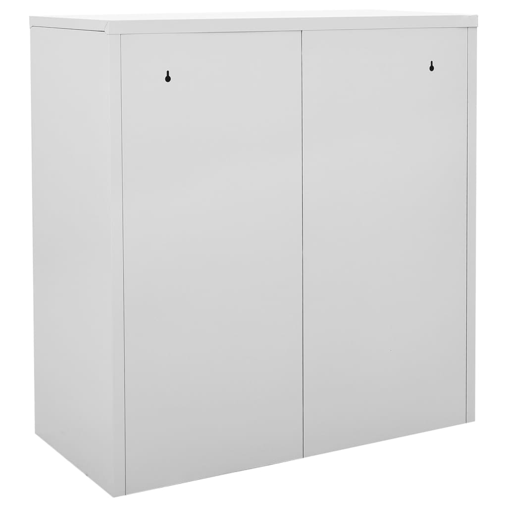 vidaXL Schließfachschrank Hellgrau und Blau 90x45x92,5 cm Stahl