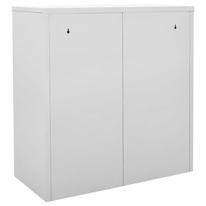 vidaXL Schließfachschrank Hellgrau und Blau 90x45x92,5 cm Stahl