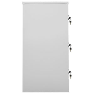 vidaXL Schließfachschrank Hellgrau und Grün 90x45x92,5 cm Stahl