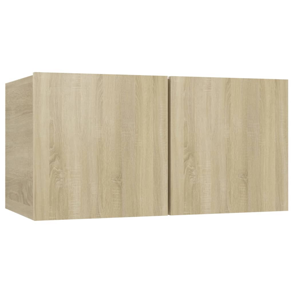 vidaXL 10-tlg. TV-Schrank-Set Sonoma-Eiche Holzwerkstoff