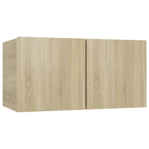 vidaXL 10-tlg. TV-Schrank-Set Sonoma-Eiche Holzwerkstoff