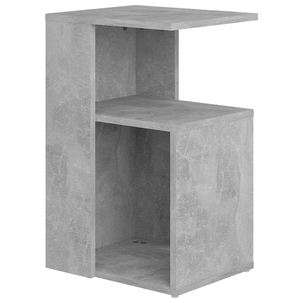 Beistelltisch Betongrau 36x30x56 cm Holzwerkstoff Stilecasa