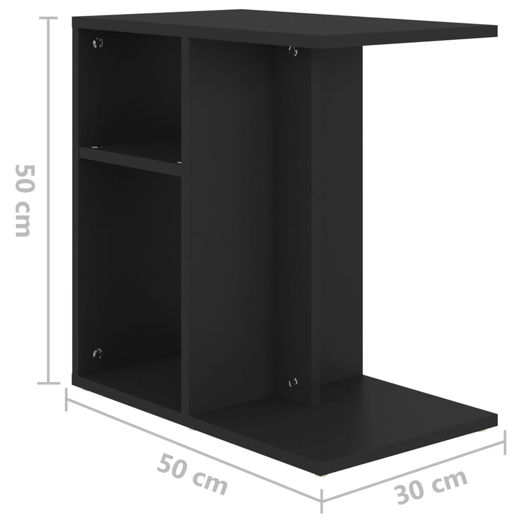 vidaXL Beistelltisch Weiß 50x30x50 cm Holzwerkstoff