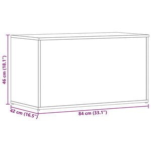 Aufbewahrungstruhe Weiß 84x42x46 cm Holzwerkstoff Stilecasa