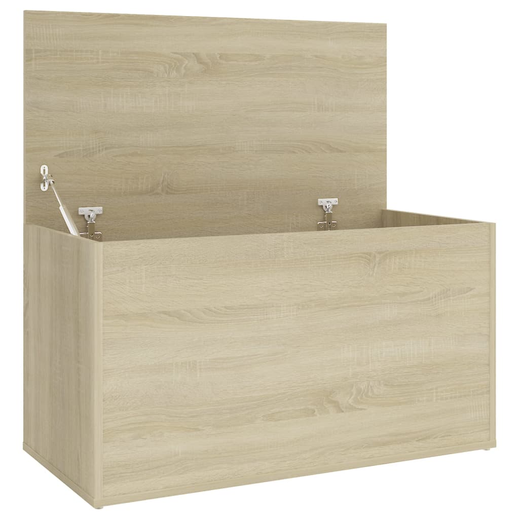 Aufbewahrungstruhe Sonoma-Eiche 84x42x46 cm Holzwerkstoff