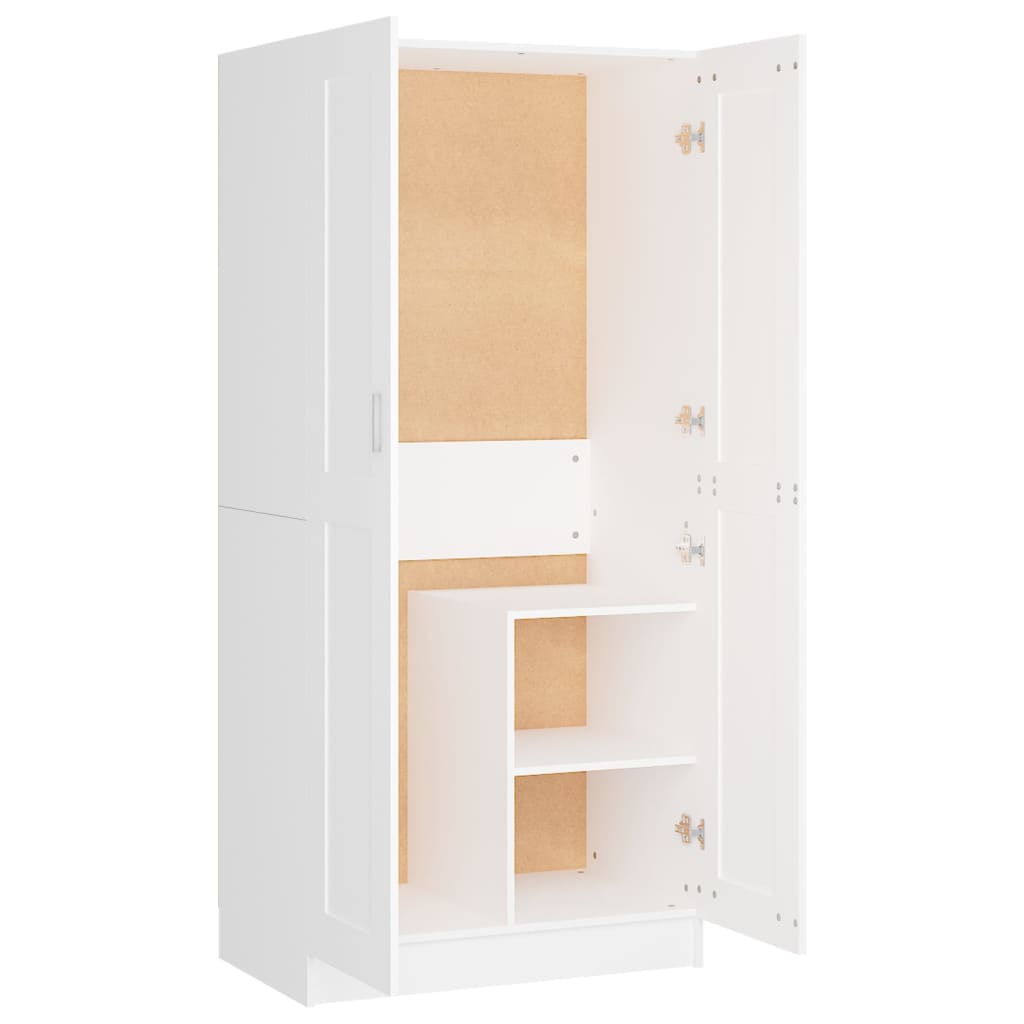 Kleiderschrank Weiß 82,5x51,5x180 cm Holzwerkstoff