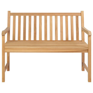 vidaXL Gartenbank 114 cm Massivholz Teak