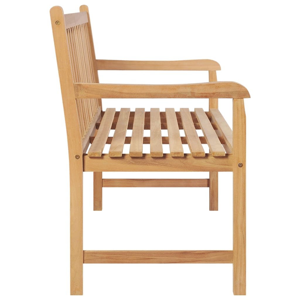 vidaXL Gartenbank 114 cm Massivholz Teak