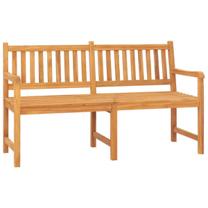 Gartenbank 3-Sitzer mit Tisch 150 cm Massivholz Teak Stilecasa