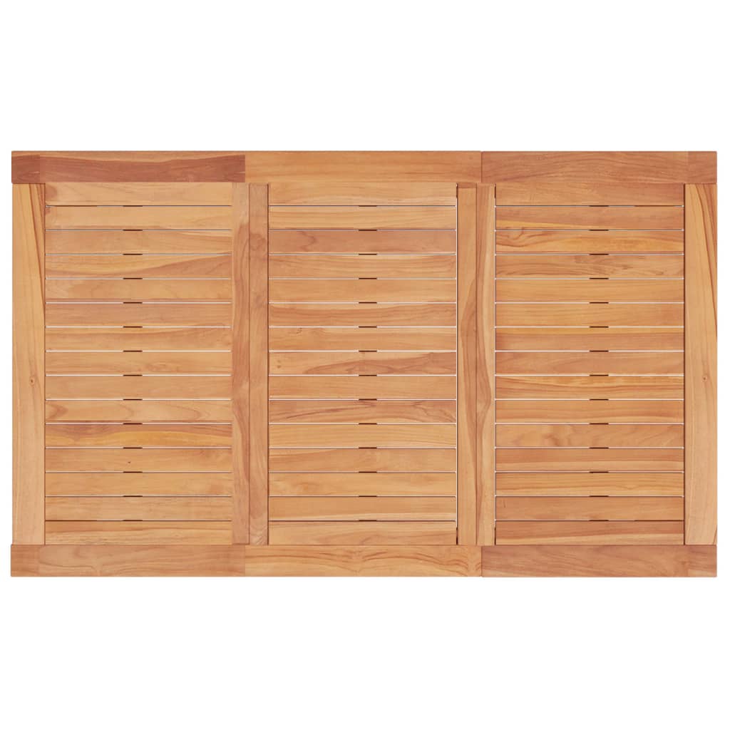 Garten-Esstisch 150x90x75 cm Massivholz Teak