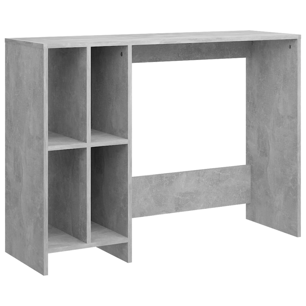 Computertisch Betongrau 102,5x35x75 cm Holzwerkstoff Stilecasa