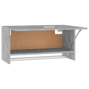 Kleiderschrank Betongrau 70x32,5x35cm Holzwerkstoff Stilecasa