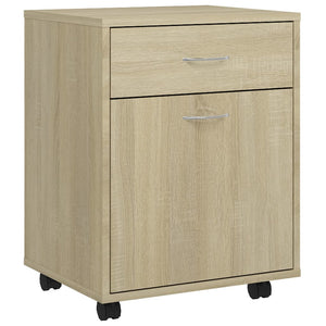 vidaXL Rollschrank Sonoma-Eiche 45x38x54 cm Holzwerkstoff