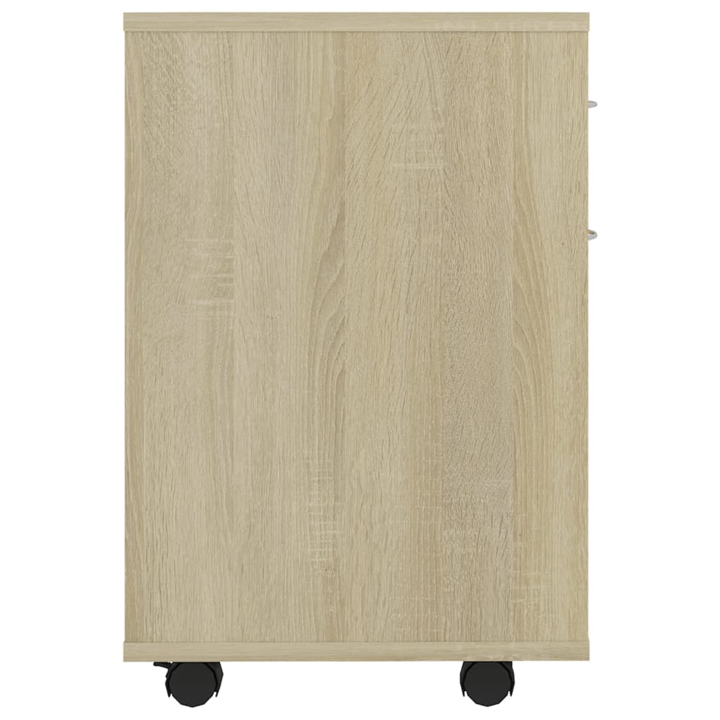 vidaXL Rollschrank Sonoma-Eiche 45x38x54 cm Holzwerkstoff