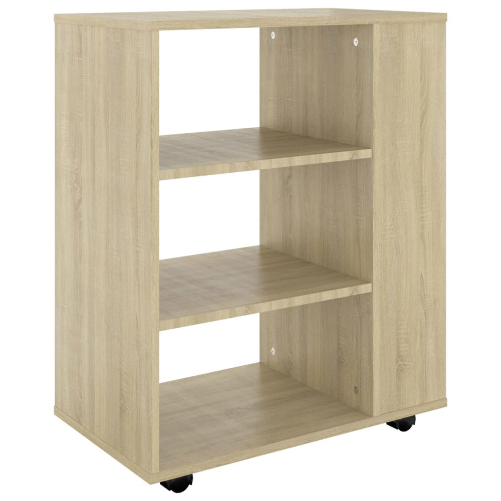 Rollschrank Sonoma-Eiche 60x35x75 cm Holzwerkstoff Stilecasa