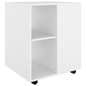 Rollschrank Weiß 60x53x72 cm Holzwerkstoff Stilecasa