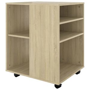 vidaXL Rollschrank Sonoma-Eiche 60x53x72 cm Holzwerkstoff