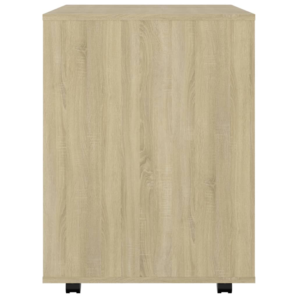 vidaXL Rollschrank Sonoma-Eiche 60x53x72 cm Holzwerkstoff