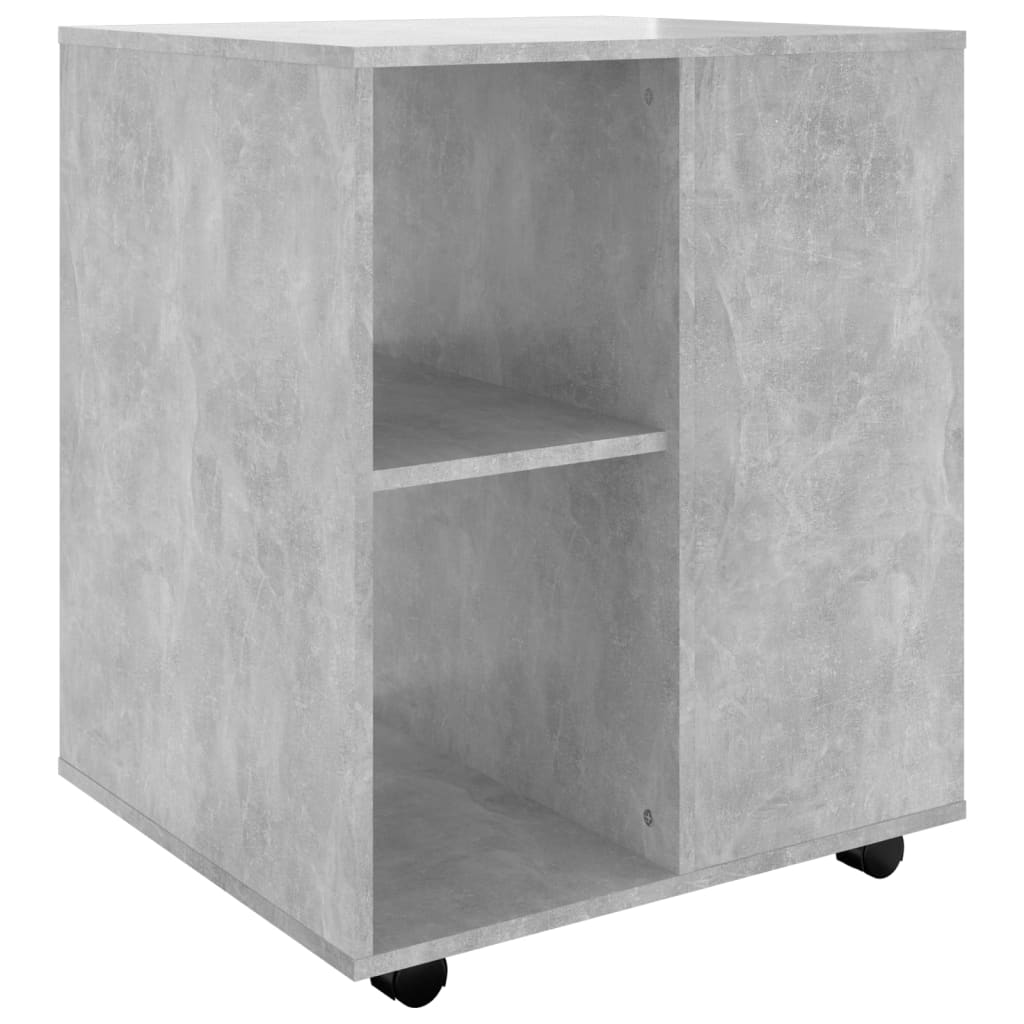 vidaXL Rollschrank Betongrau 60x53x72 cm Holzwerkstoff