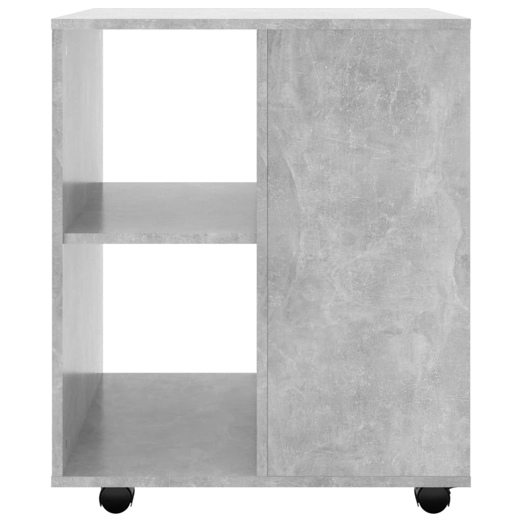 vidaXL Rollschrank Betongrau 60x53x72 cm Holzwerkstoff