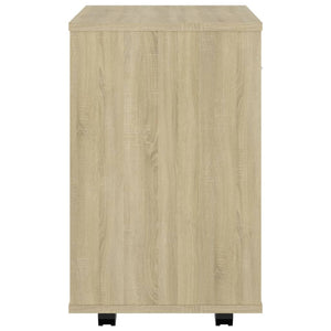 Rollschrank Sonoma-Eiche 46x36x59 cm Holzwerkstoff Stilecasa