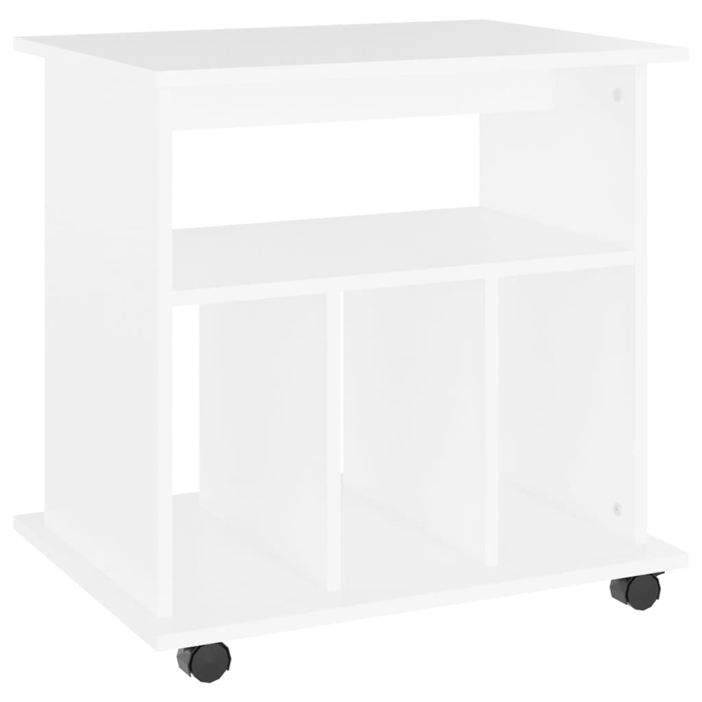 vidaXL Rollschrank Weiß 60x45x60 cm Holzwerkstoff